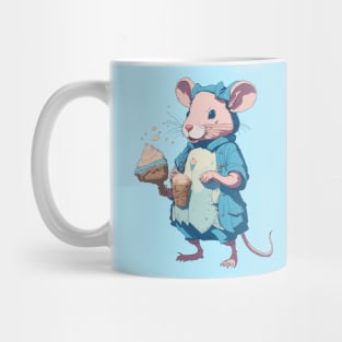 Cute Rat With Ice Cream Mug